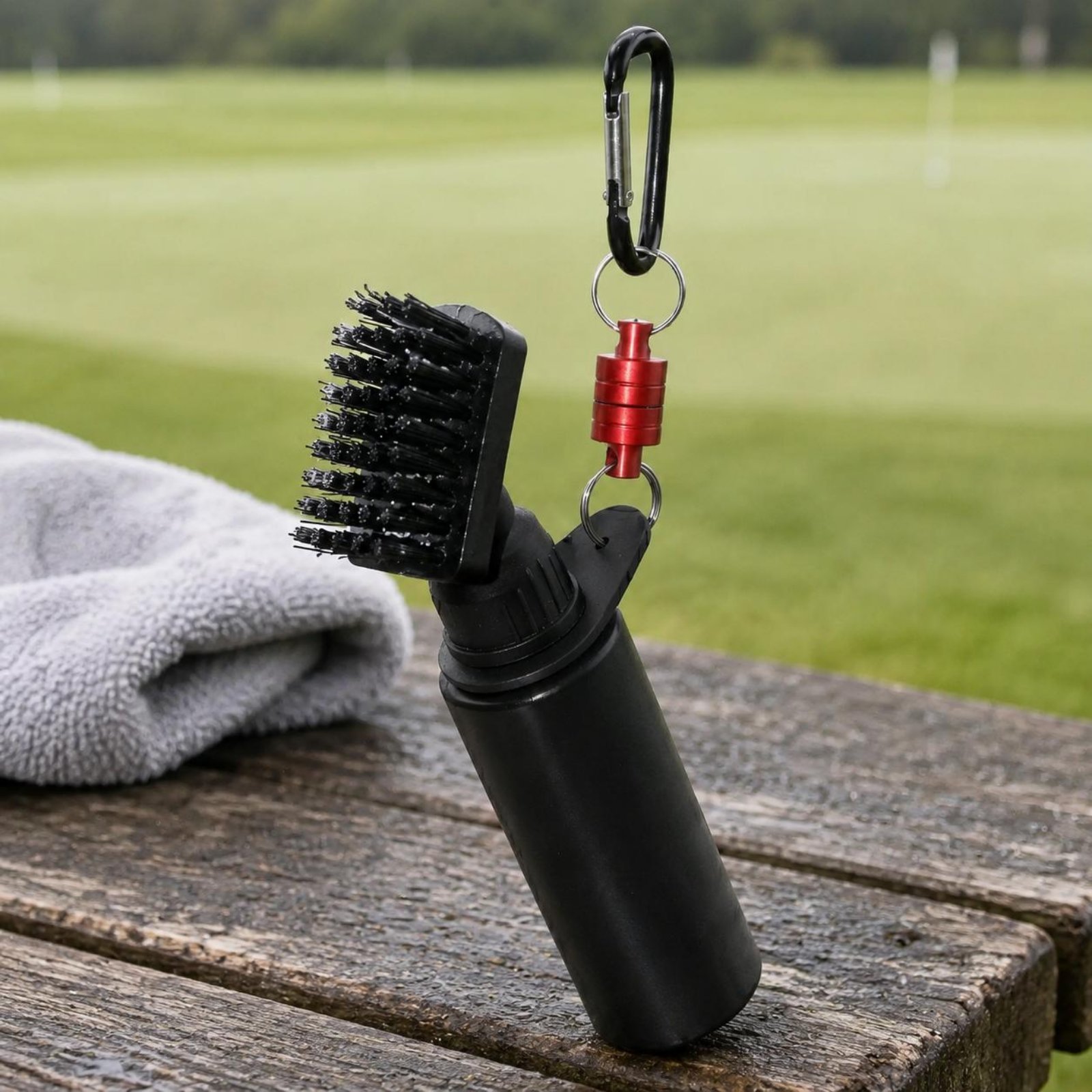 Golf Equipment Wholesale - Baskılı Spreyli Kulüp Fırçası İki Kılçıklı
