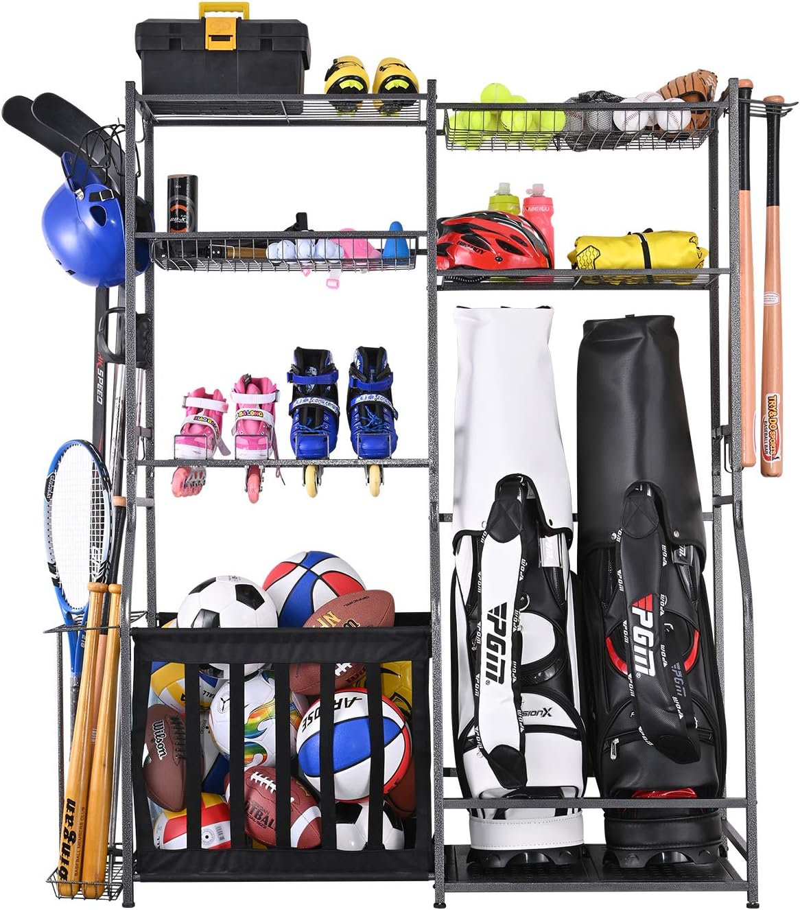 Golf Equipment Garage Storage - Garaj Spor Ekipmanları Saklama Standı İki