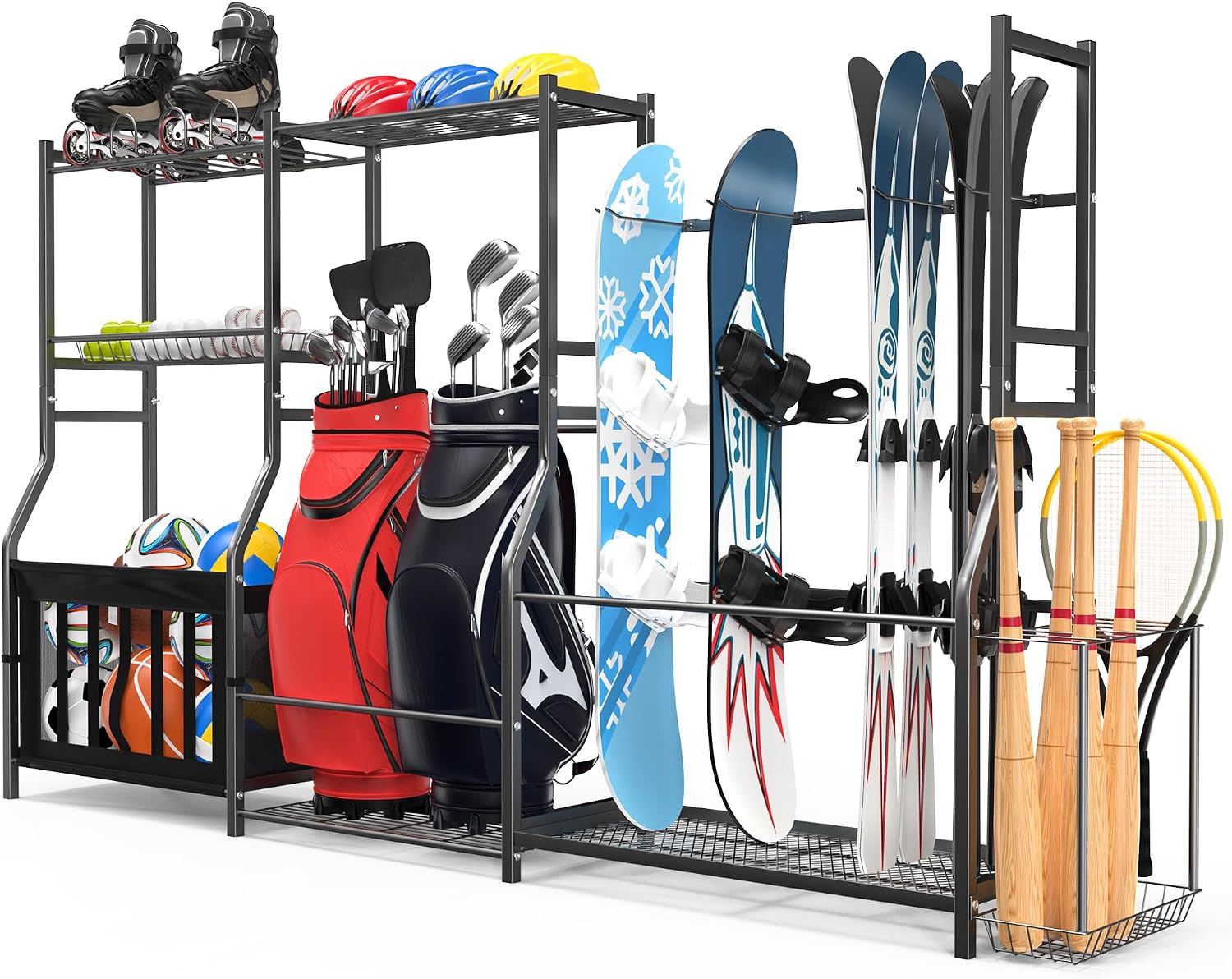 Golf Equipment Garage Storage - Spor Ekipmanı Düzenleyici Golf Çantası Standı,