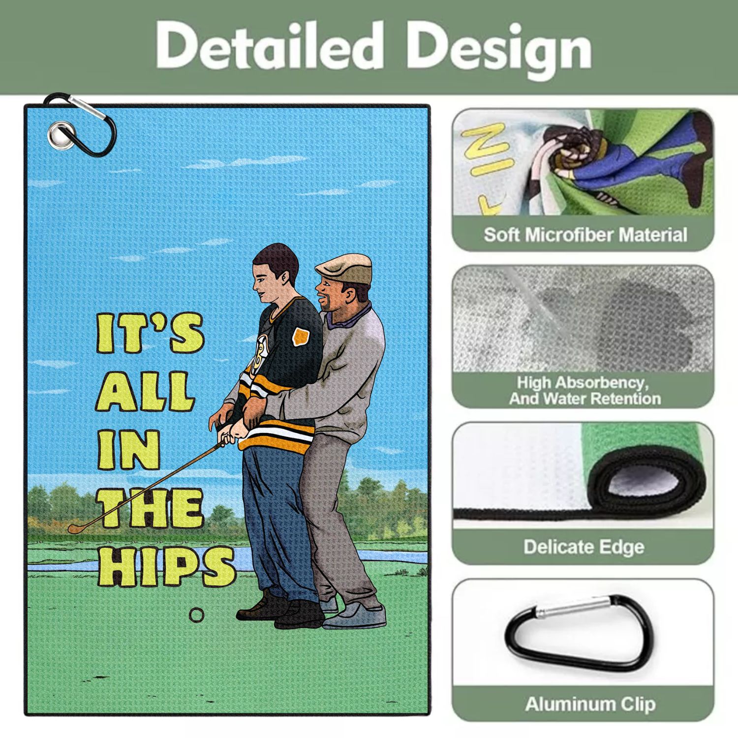 Happy Gilmore Design Mikrofibe - Golf Towel Waffle incelemesi ve fiyatı
