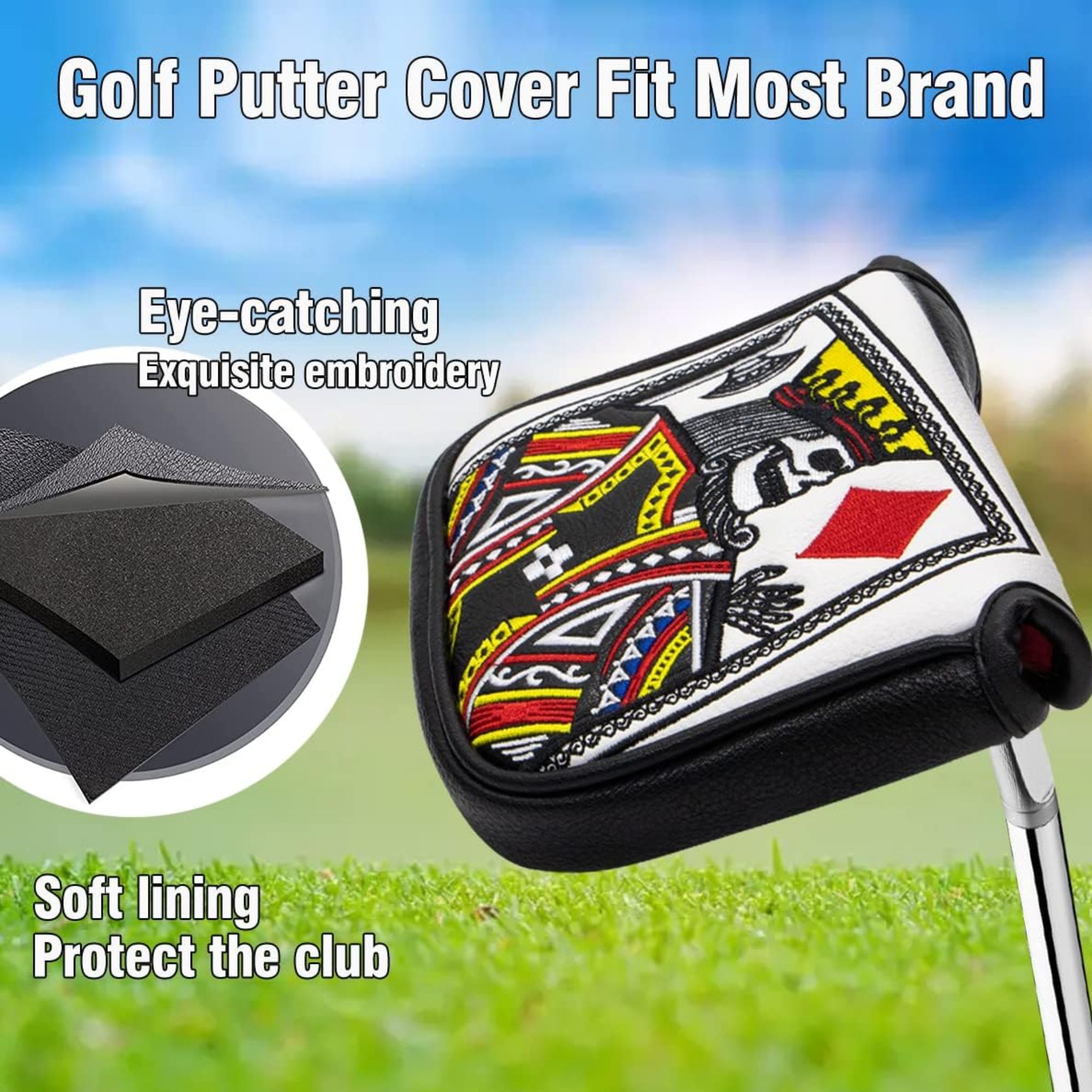 King Of Hearts İşlemeli Tokmak - Golf Equipment And Accessories incelemesi ve fiyatı