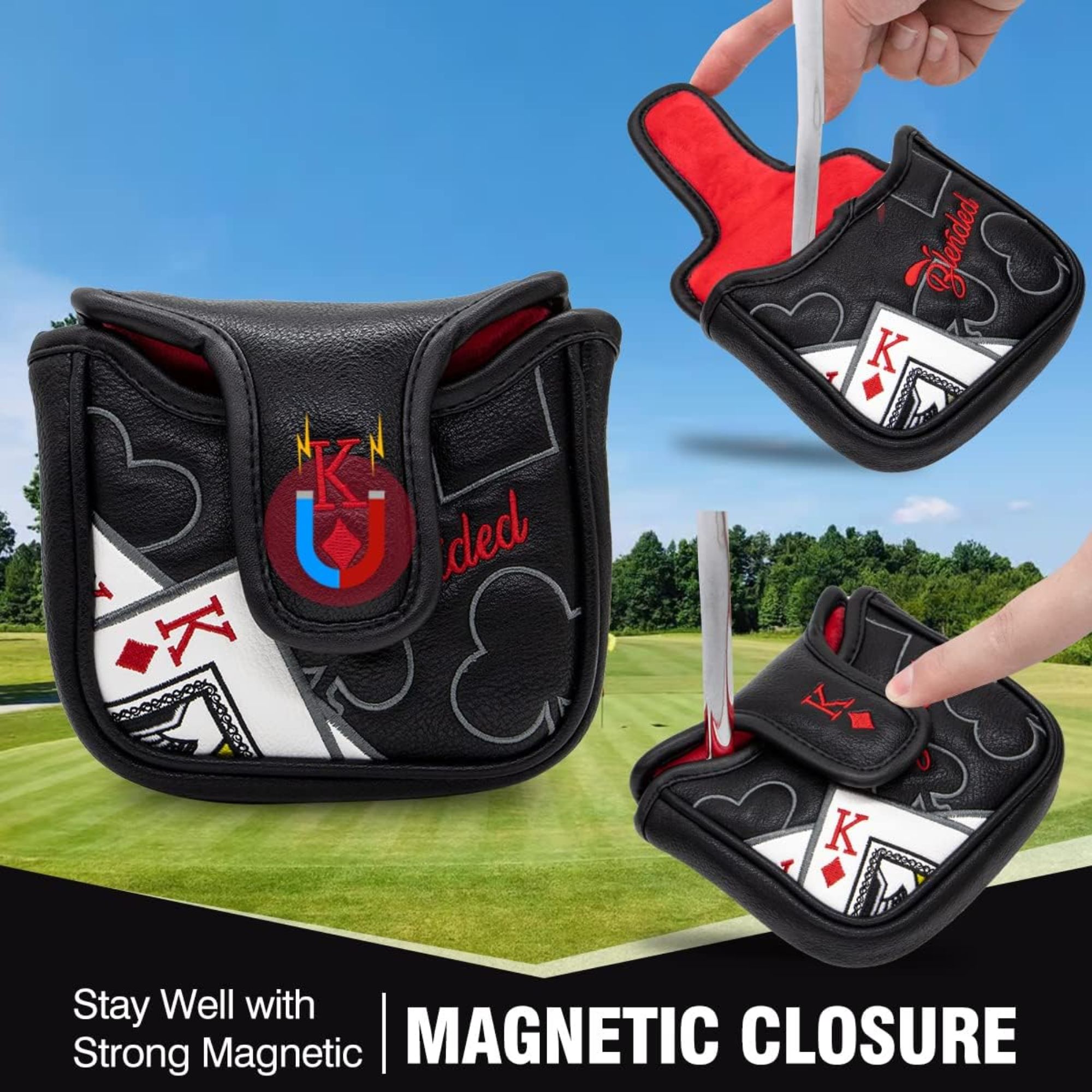 King Of Hearts İşlemeli Tokmak - Golf Equipment And Accessories incelemesi ve fiyatı