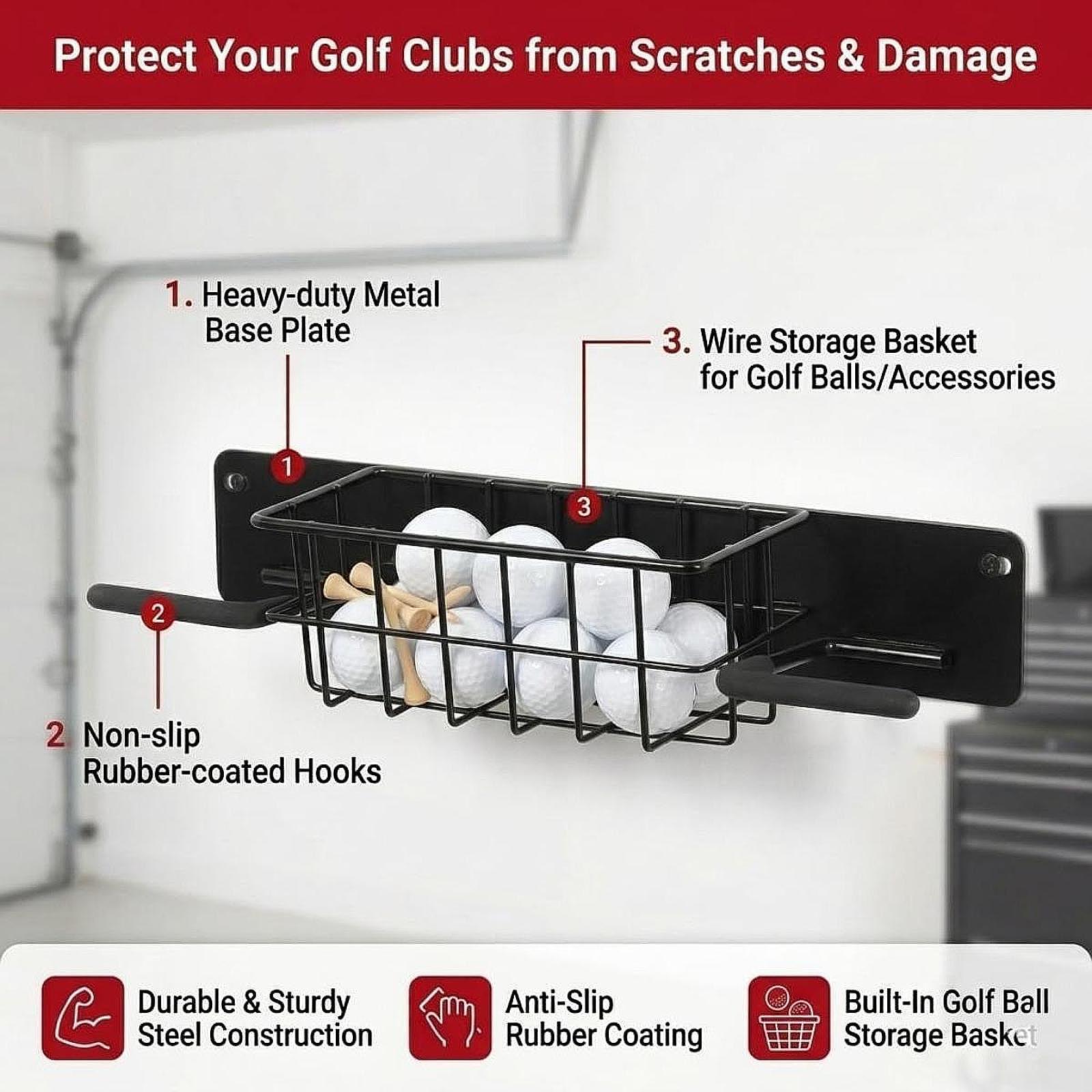 Yer Tasarruflu Golf Ekipmanlar - Golf Equipment Garage Storage incelemesi ve fiyatı