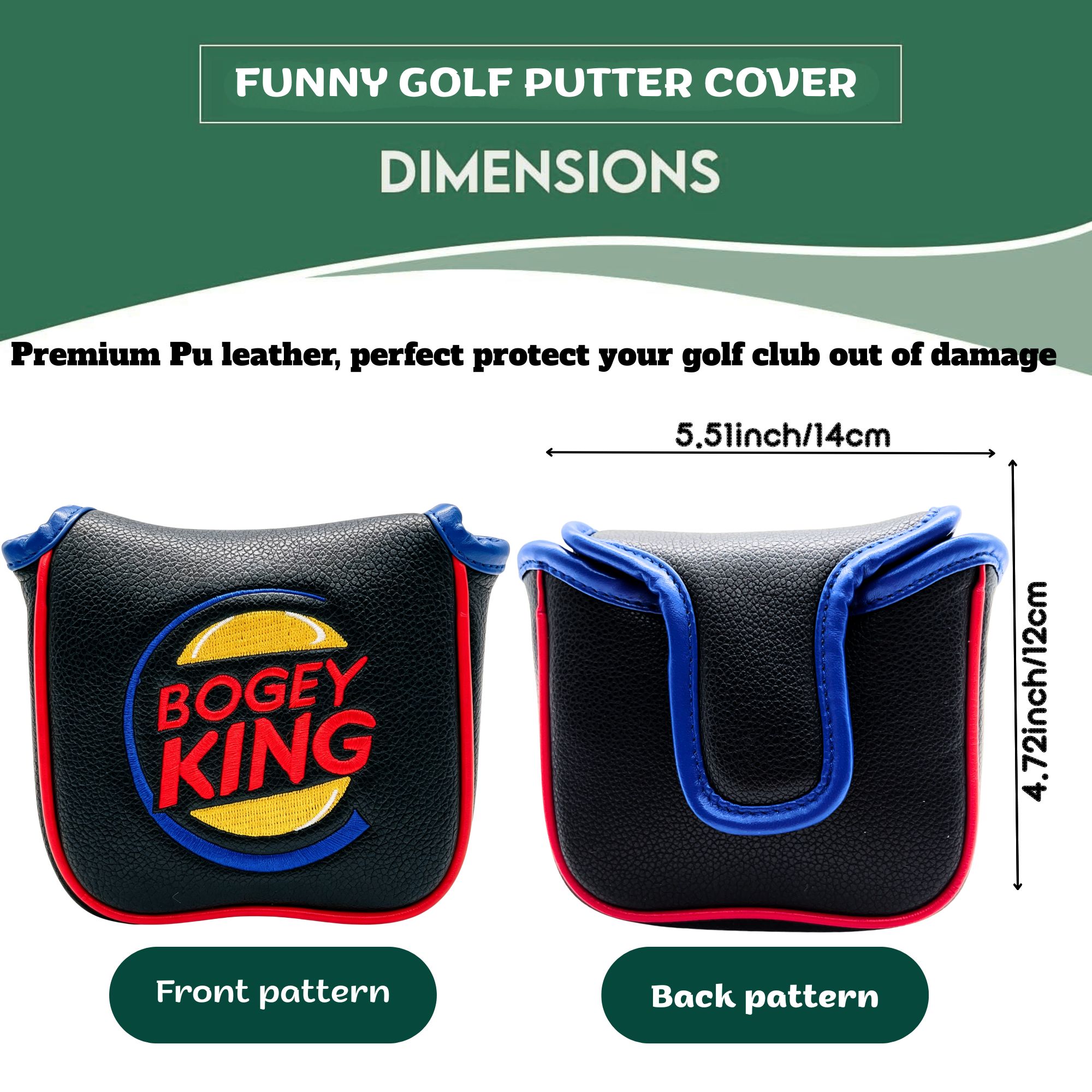 Komik Bogey King Golf Başlığı  - Putter Mallet Blade incelemesi ve fiyatı