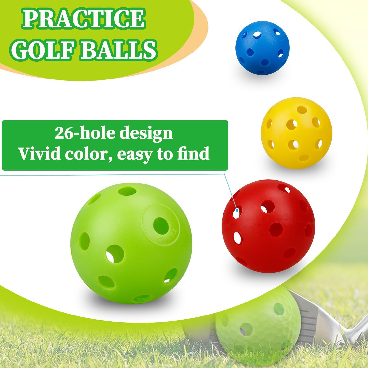 24 adet 42MM hava akımı renkli - Practice Equipment For Golf incelemesi ve fiyatı